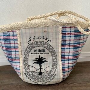 NWT Designer En Shalla Beaded Nautical Bag